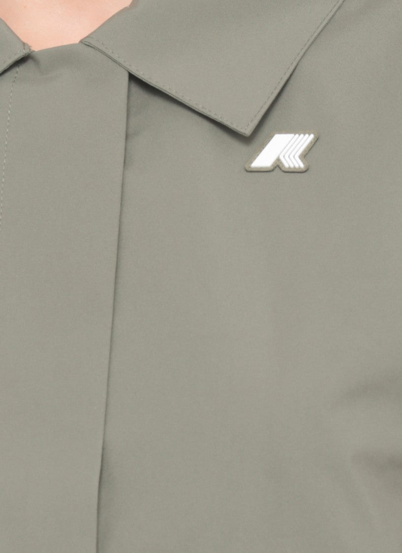 K-Way Green Arabel Waterproof Zip Jacket