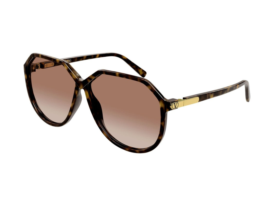 Valentino Vg0026s Gradient Tortoiseshell Oversized Geometric Sunglasses