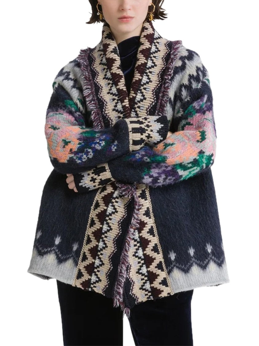 Forte Forte The Highlands Garden Jacquard Oversized Cardigan