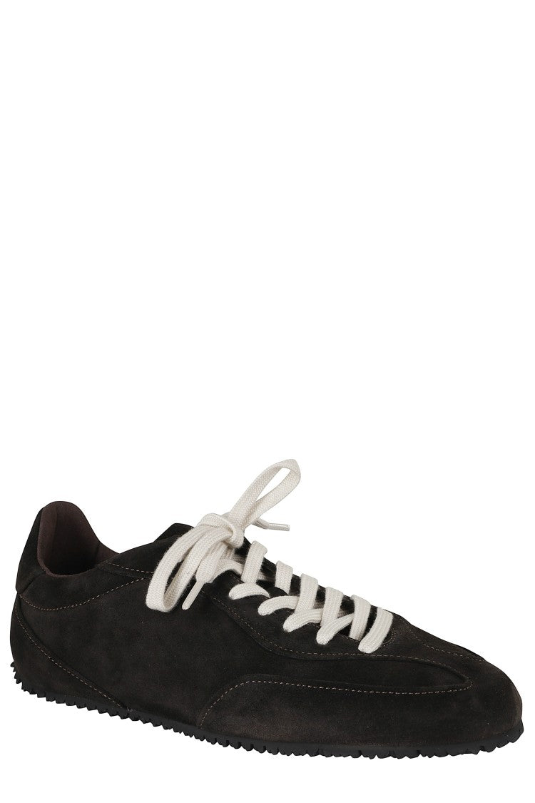 Axel Arigato Dark Brown Suede Daze Runner Sneakers