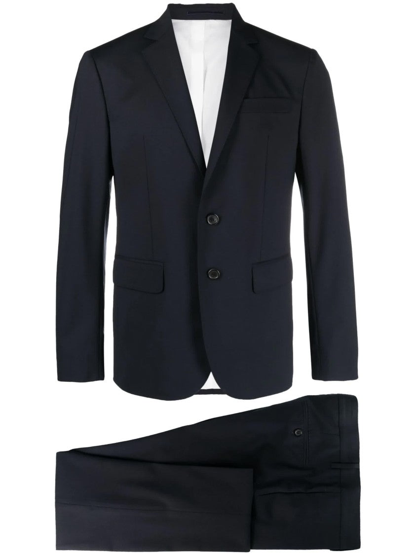 Dsquared2 Tailored Blue Two-Piece Cotton Suit