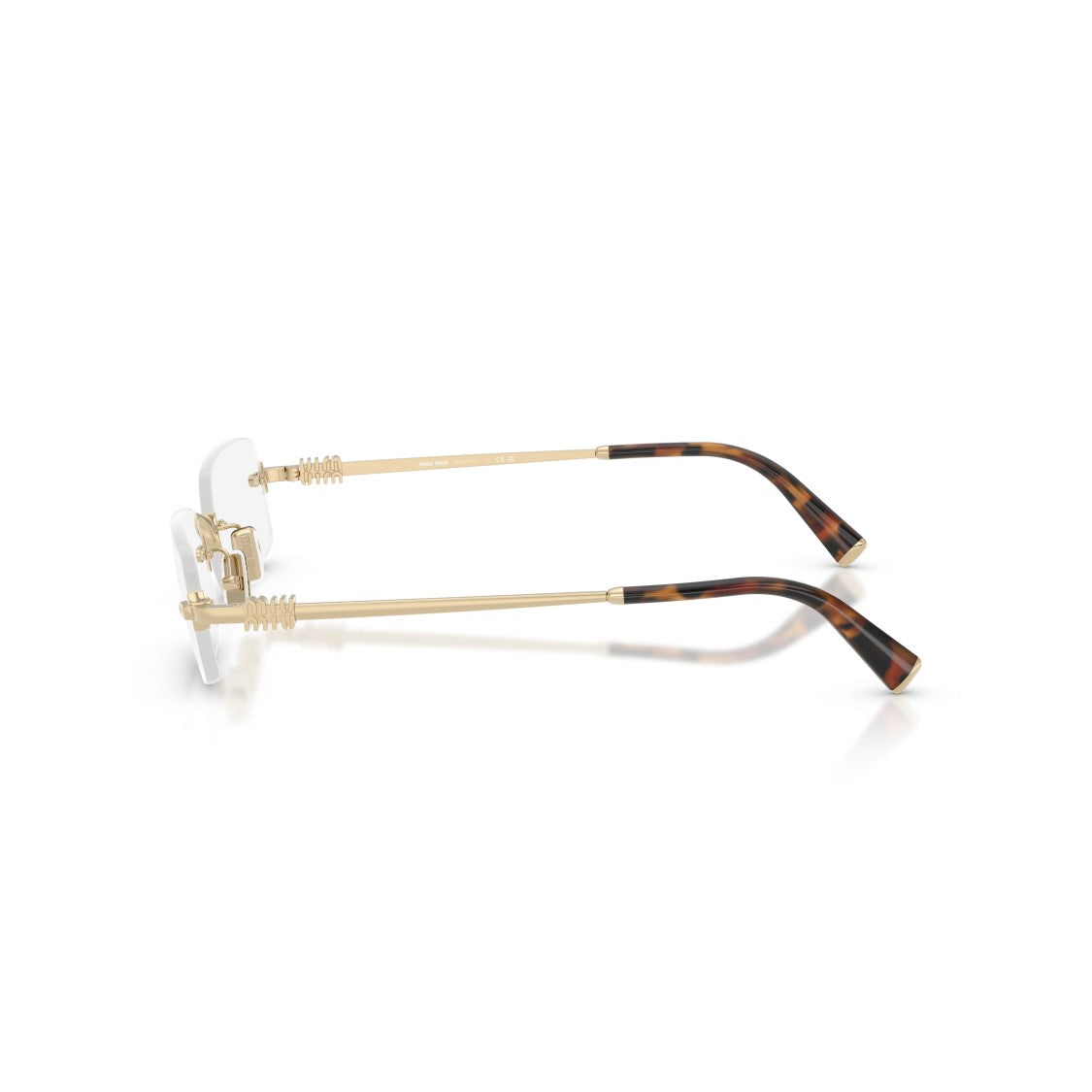 Miu Miu 0Mu 50Yv Rimless Rectangular Eyeglasses