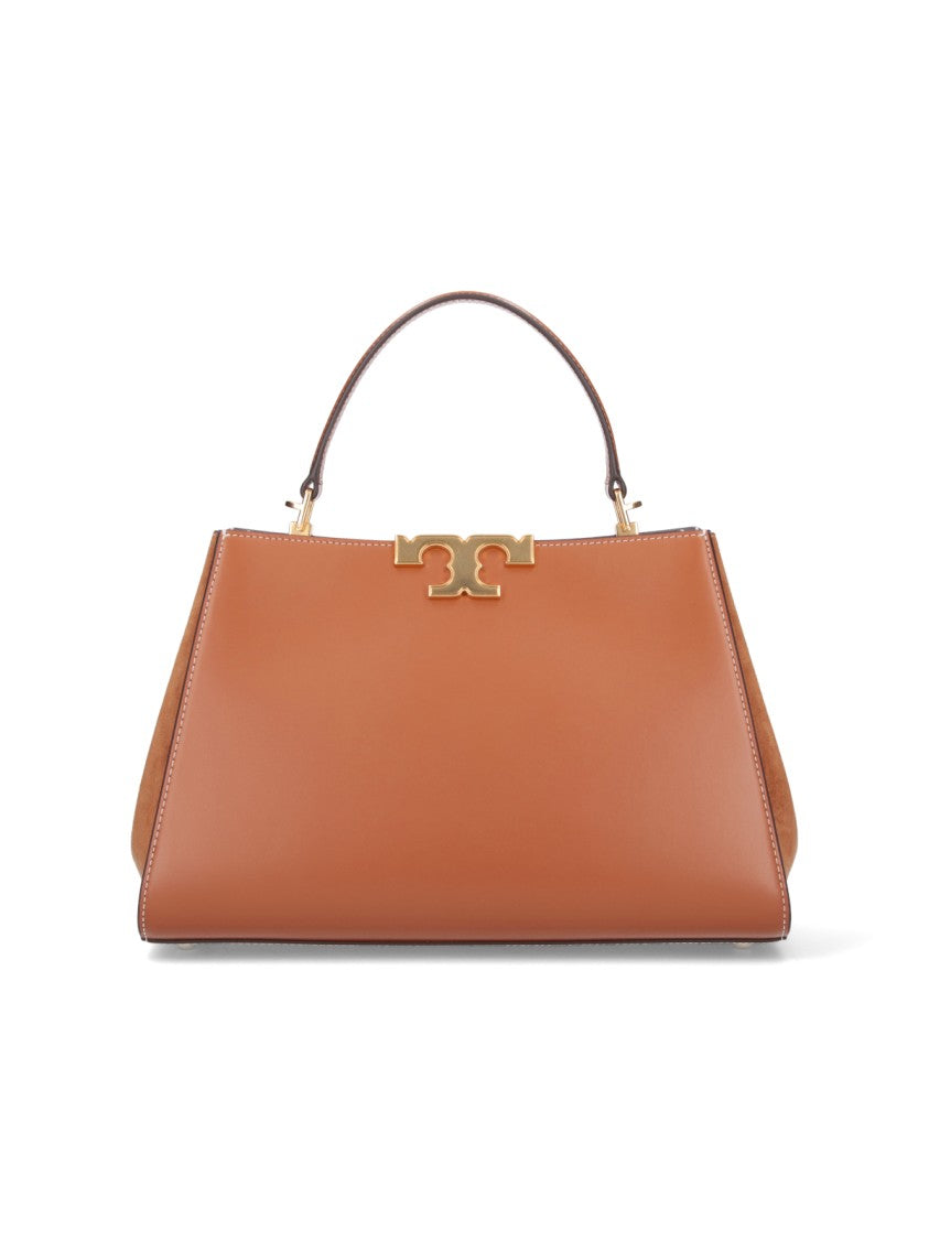 Tory Burch "Eleonor" Large Shoulder Bag, In Brown Leather