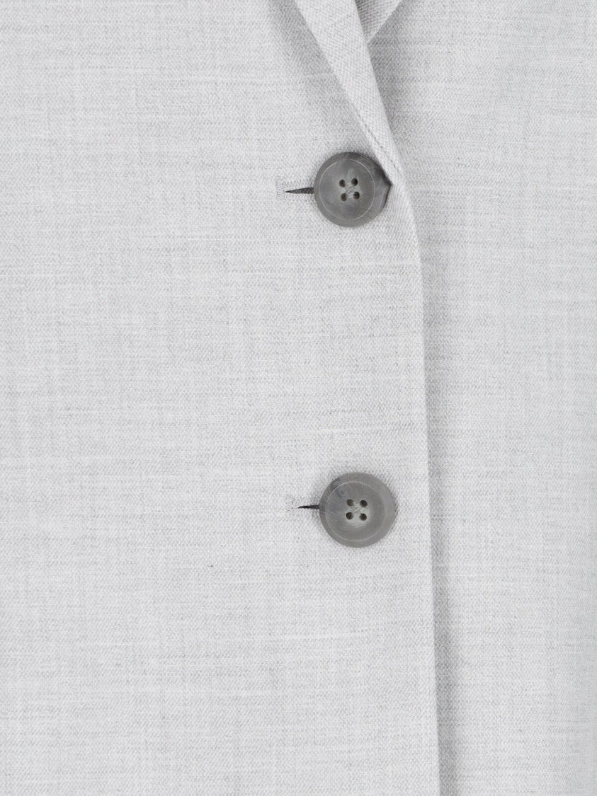 Calvin Klein Single-Breasted Blazer – Grey