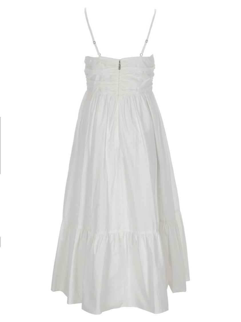 Michael Michael Kors Organic Cotton Ruched Sweetheart Dress
