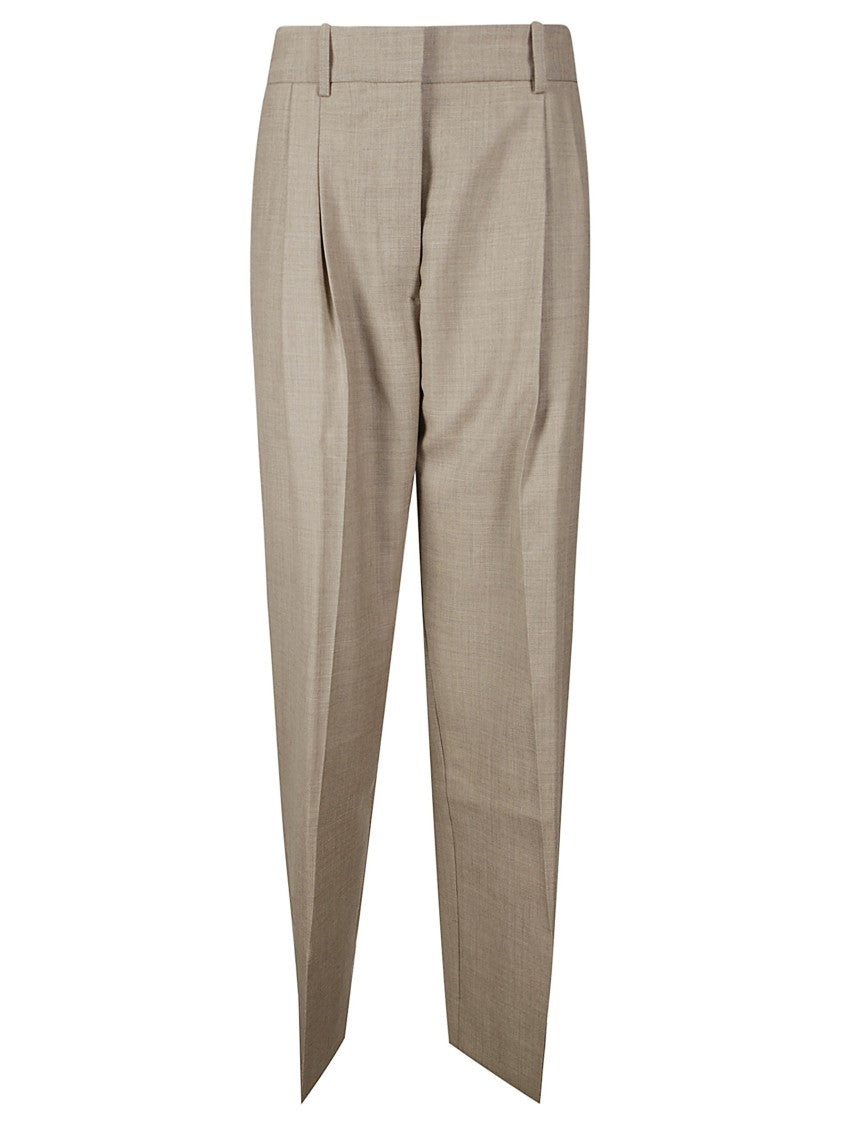 Studio Nicholson Wide Leg Trousers With Pleats