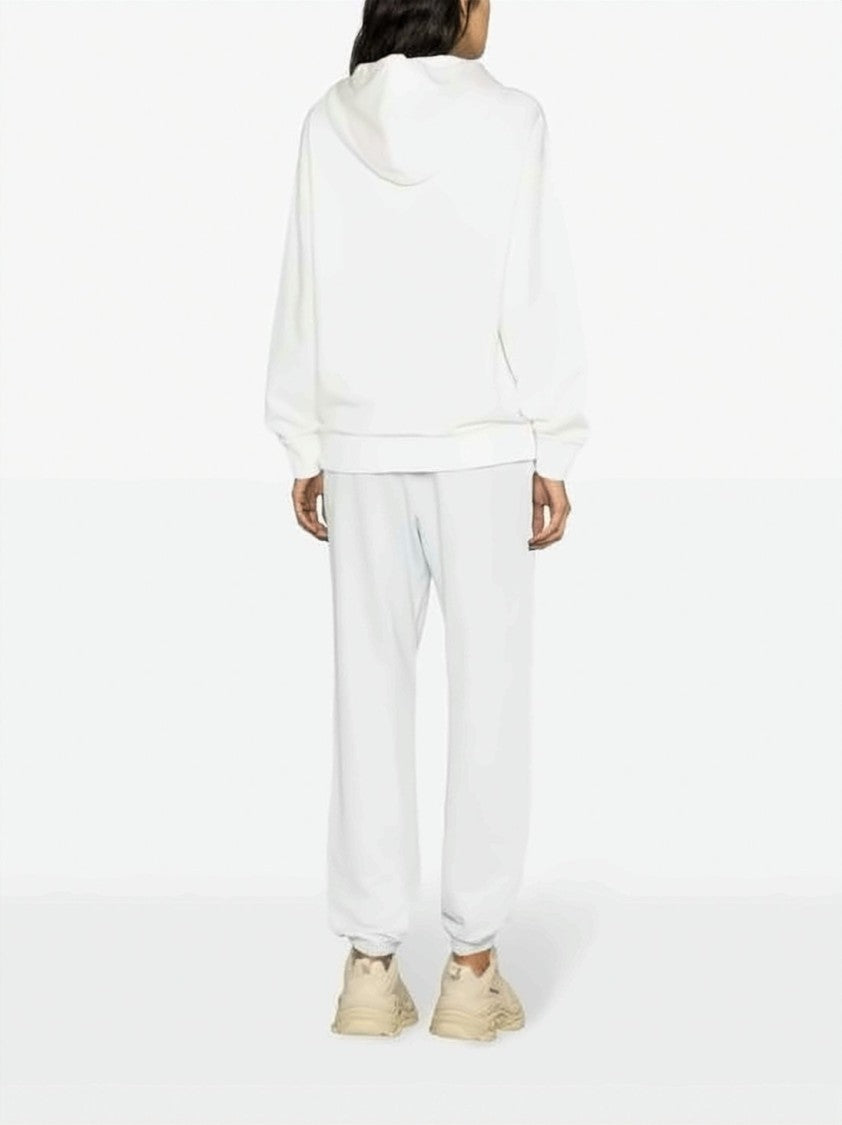 Moncler Embroidered Logo Cotton Sweatshirt With Hood And Relaxed Fit