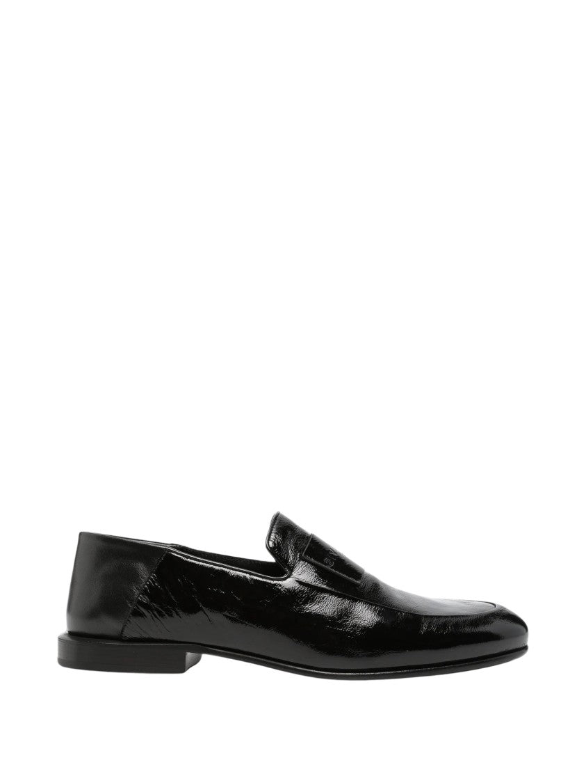 Givenchy Label Calf Leather Embossed Loafers
