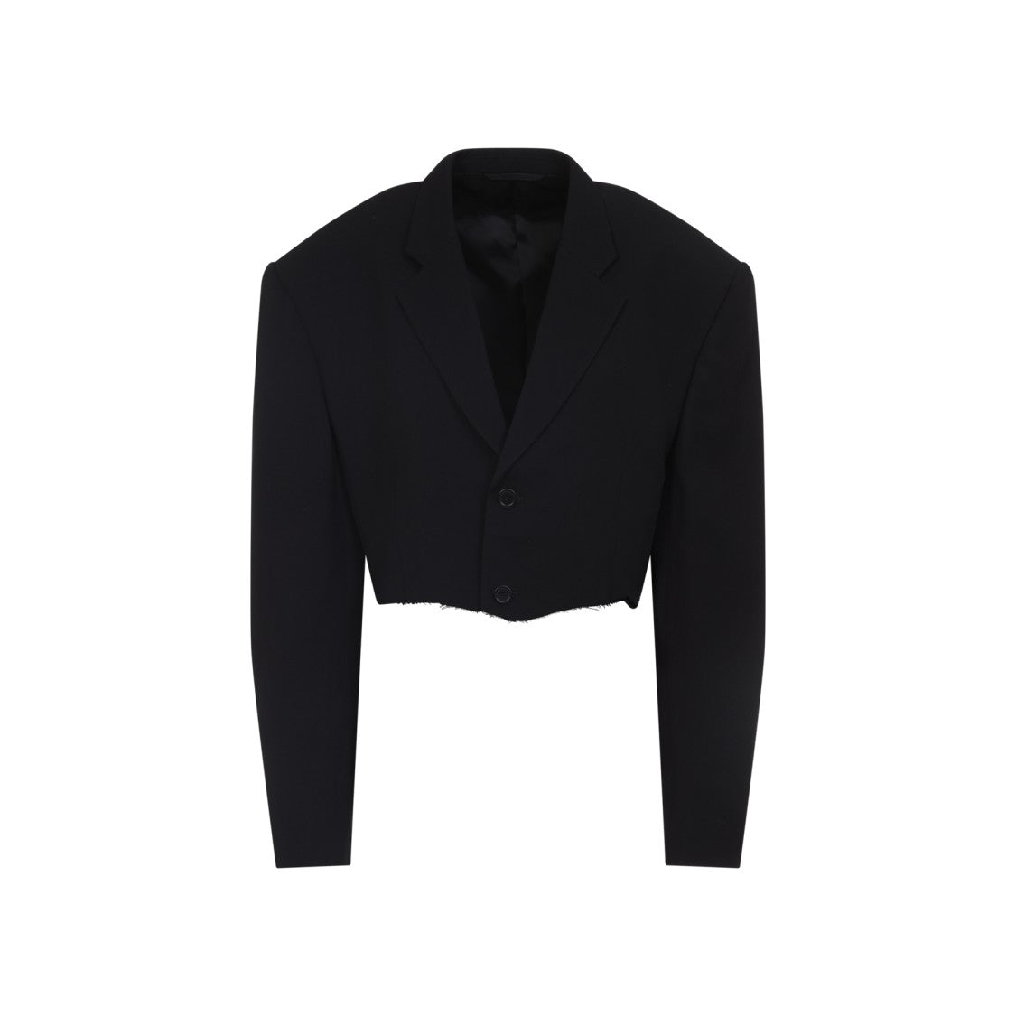 Balenciaga Black Cut Off Sb Jacket