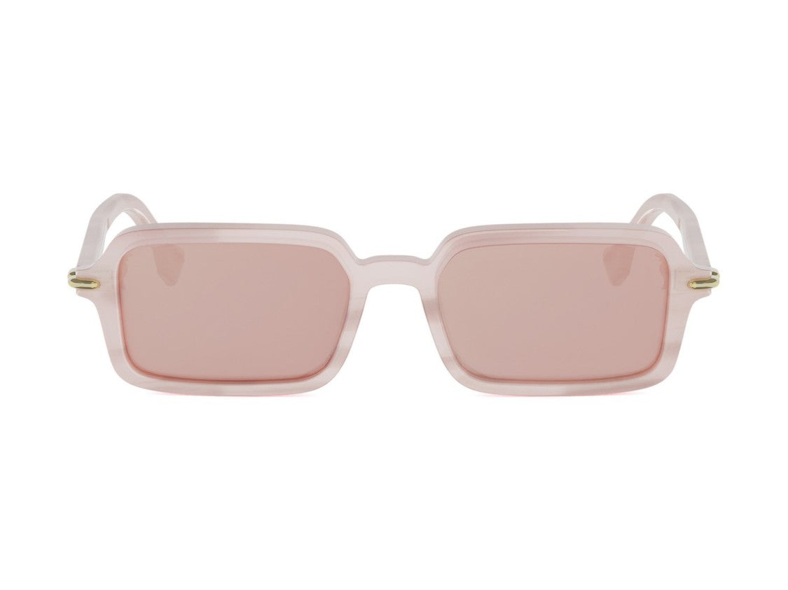 Fendi Translucent Pink Fe40174i Oversized Square Sunglasses