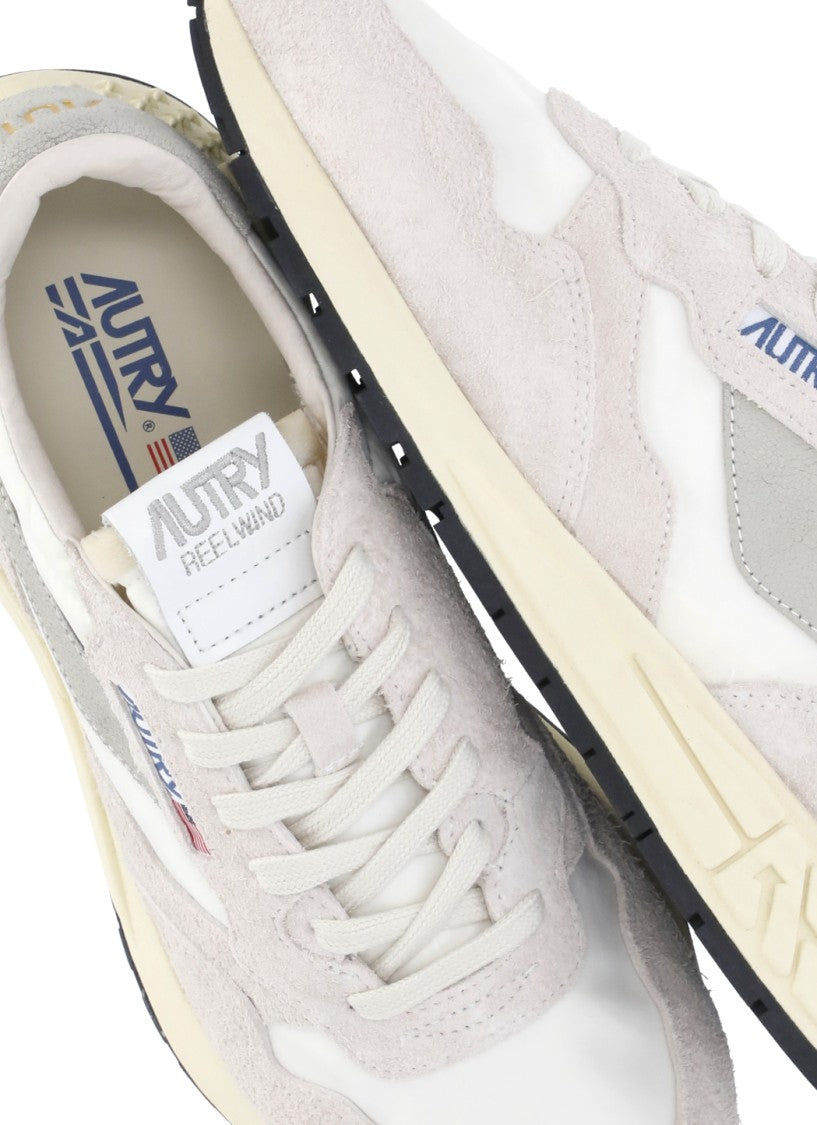 Autry Ivory Pebbled Leather Sneakers