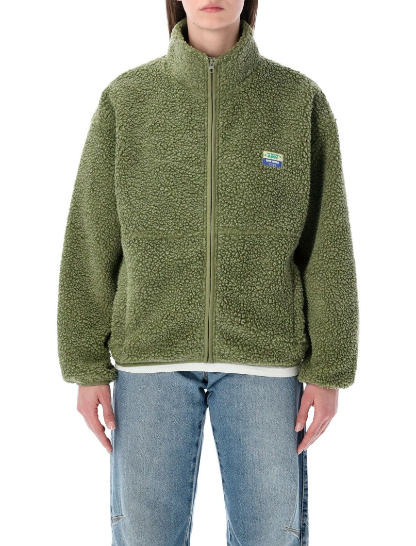 American Vintage Hok Town Pile High-Collar Short Plush Jacket
