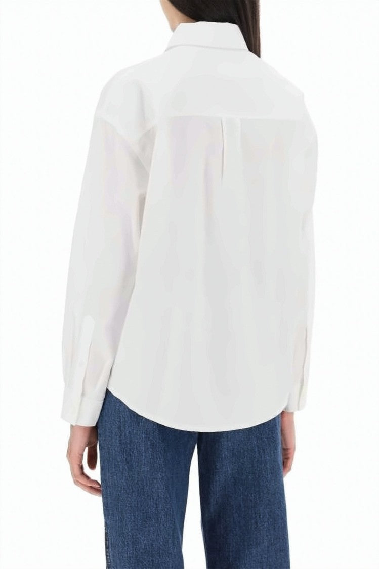 A.P.C. Button-Up White Shirt With Crisp Collar