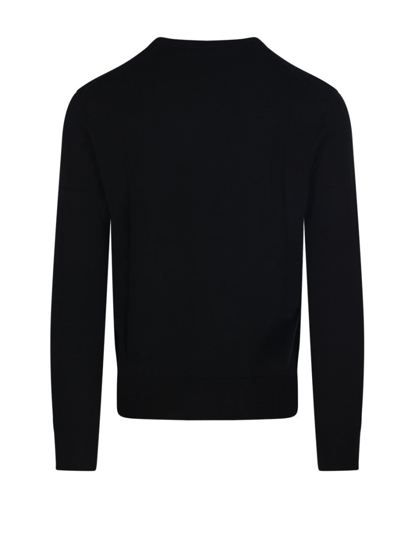 Polo Ralph Lauren Long Sleeve Black Wool Sweater