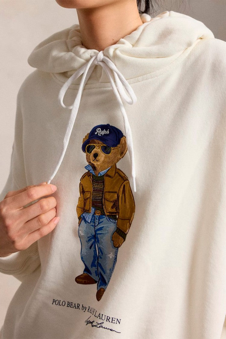 Polo Ralph Lauren Cream Polo Bear Graphic Hoodie