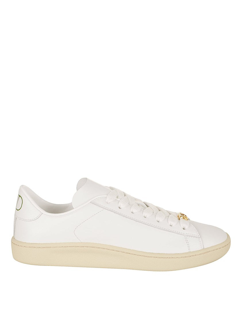 Valentino Garavani White Calf Leather Sneakers