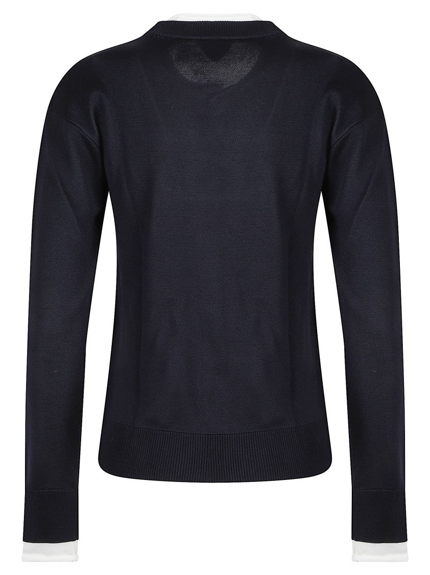 Bottega Veneta Silk Knit Sweater With Gold-Tone Button Accents