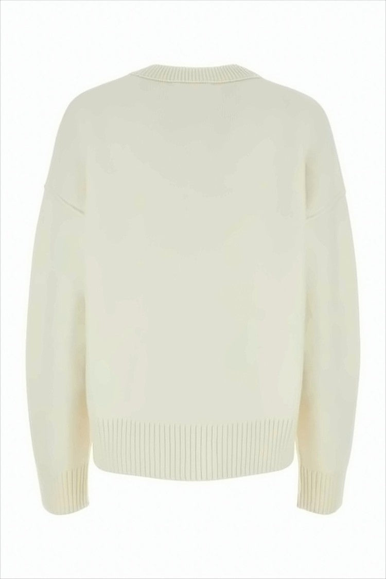Ami Relaxed-Fit Wool Sweater With Heart Motif