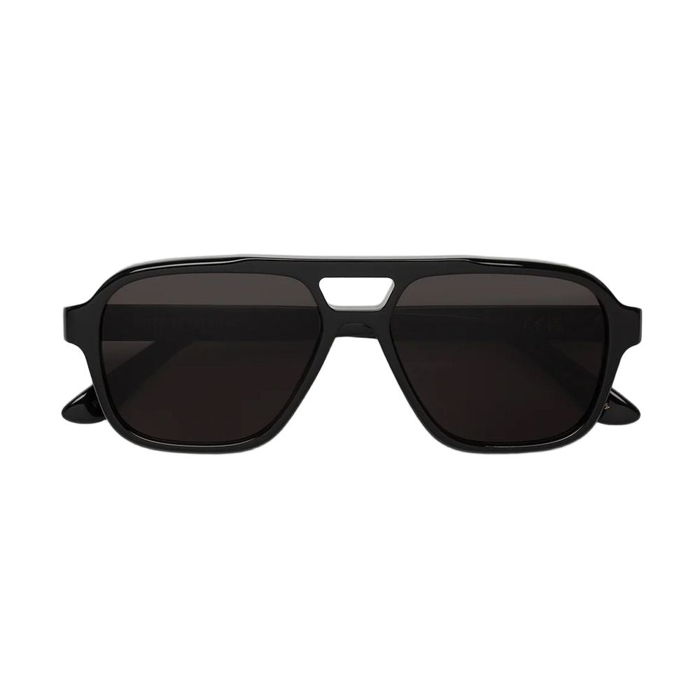 Retrosuperfuture Maneval Black Pilot-Style Sunglasses