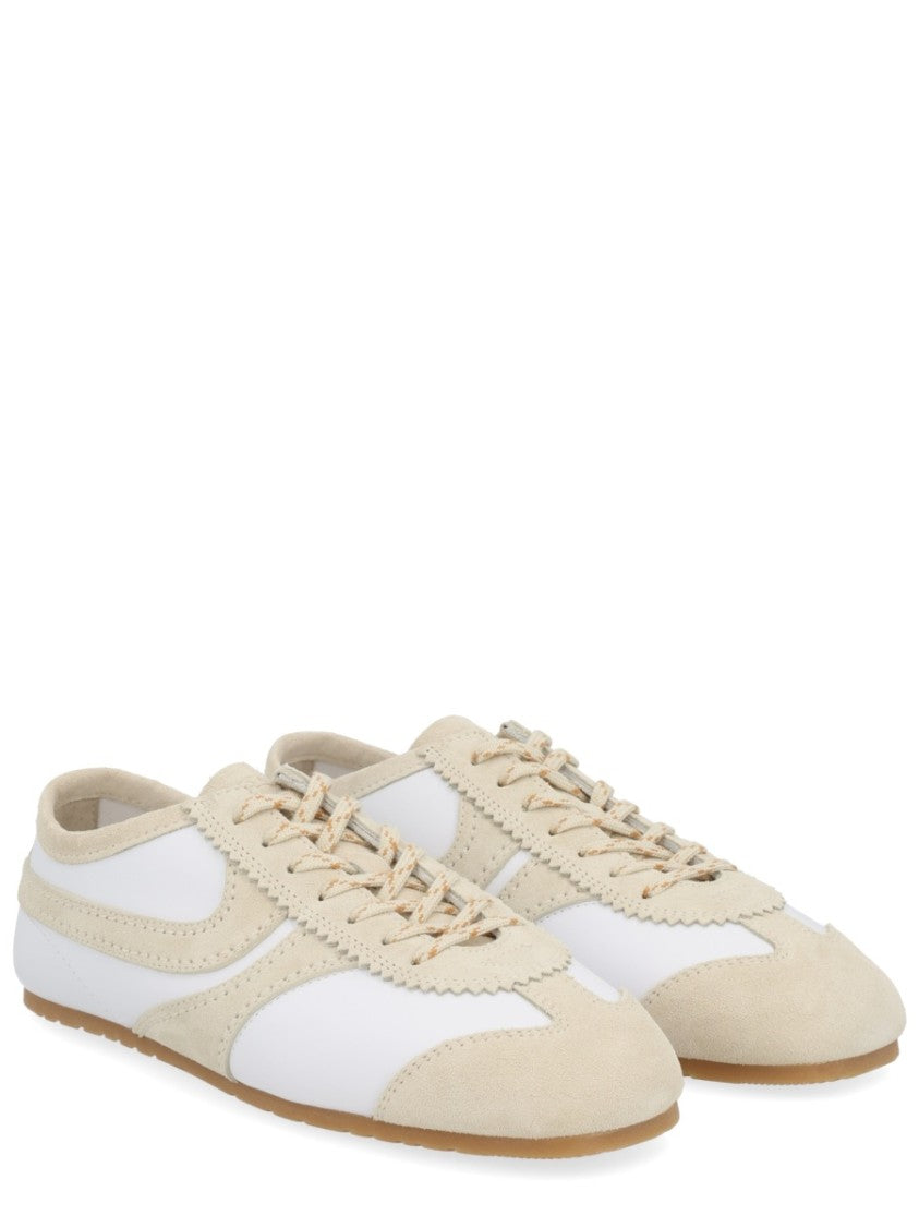 Dries Van Noten Low-Profile Leather Suede Sneakers