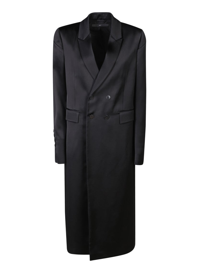 Sapio Stylish Black Layered Coat