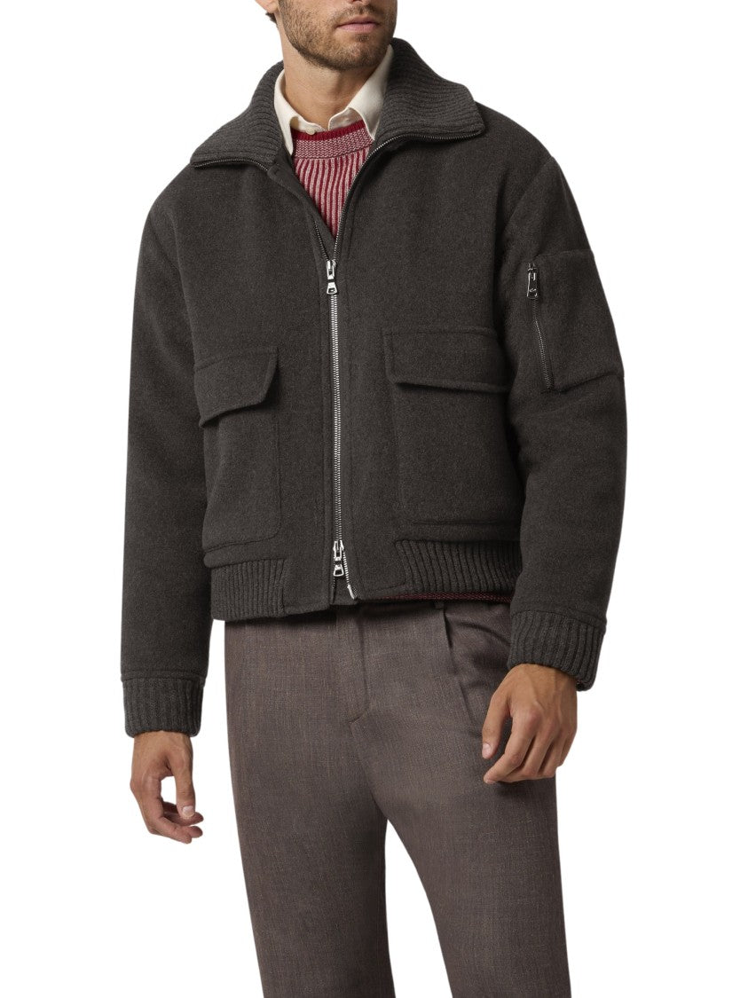 Paul & Shark Wool-Cashmere Boxy Jacket