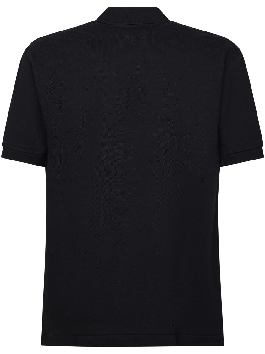 Comme Des Garçons Polo Shirt With Red Heart Emblem