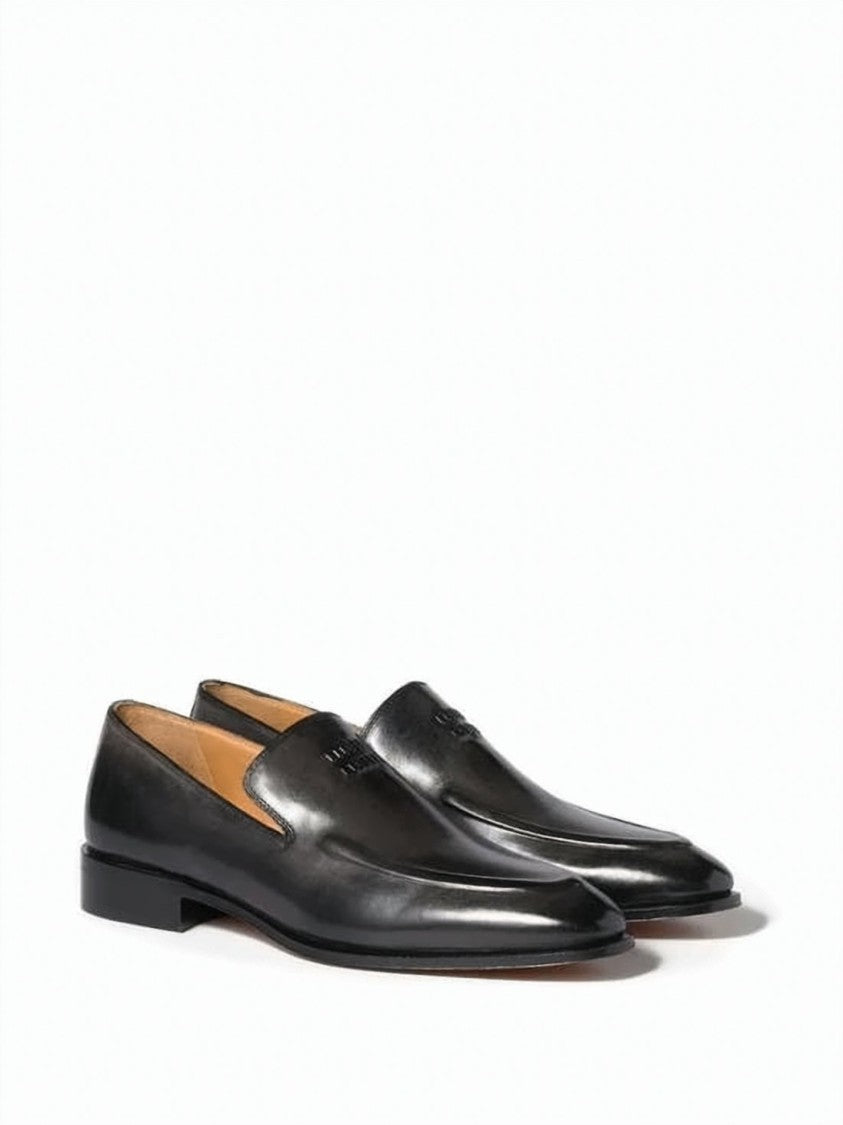 Miu Miu Polished Calf Leather Loafers