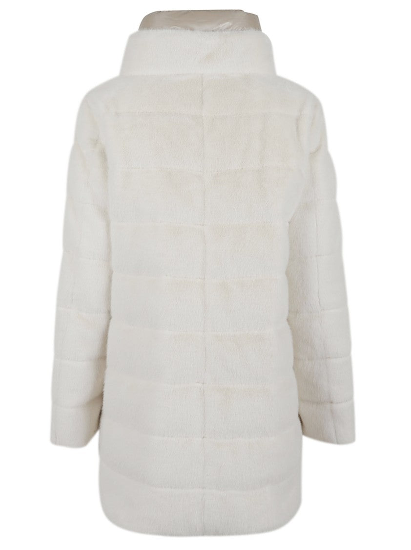 Herno Short Quilted Jacket With High Collar