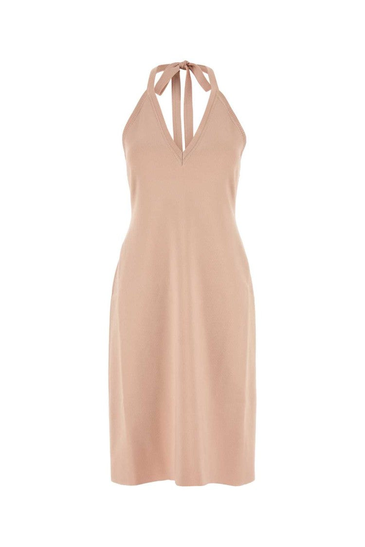 Salvatore Ferragamo Pink Stretch Viscose Blend Dress