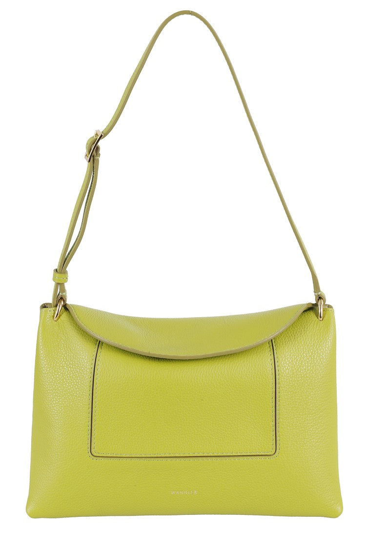 Wandler Penelope Textured Green Leather Slouch Bag