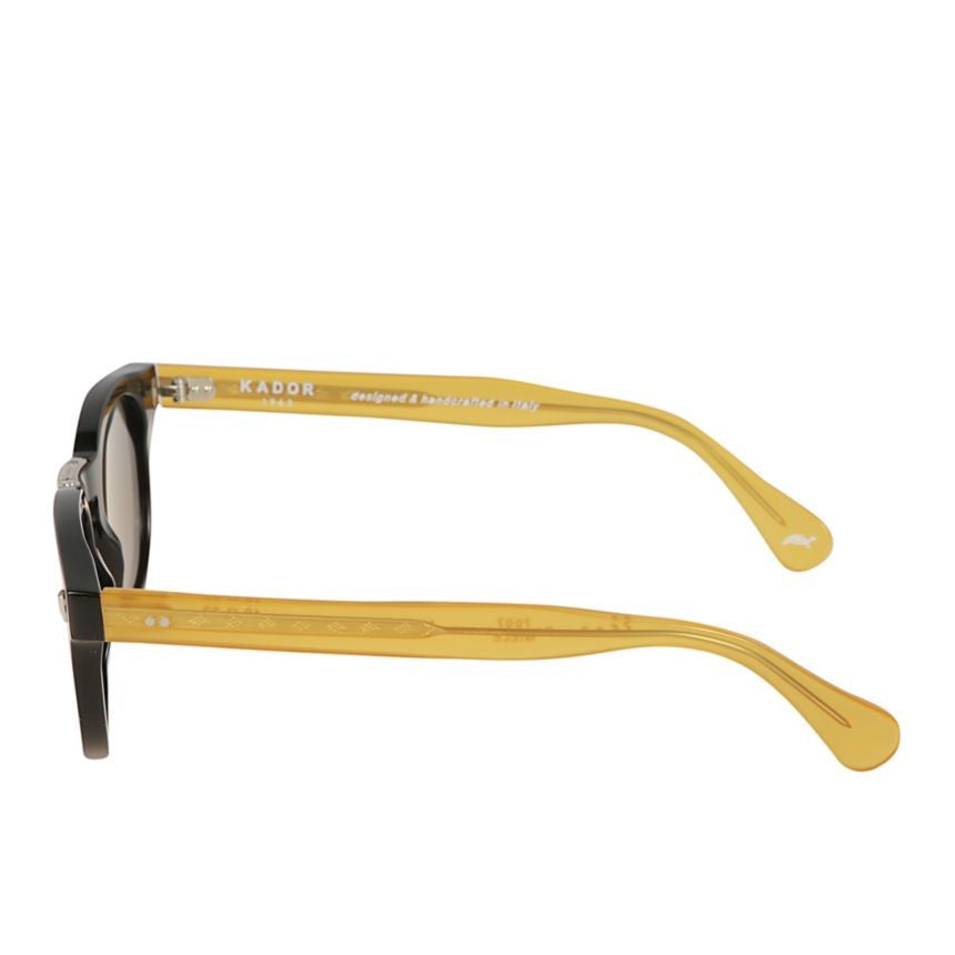 Kador Translucent Amber Woody Flag Sunglasses