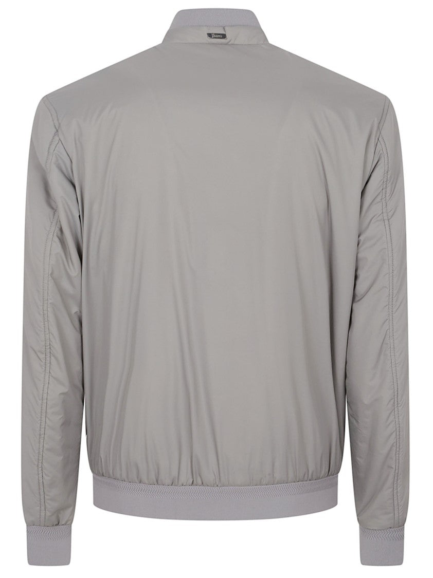 Herno Versatile Grey Bomber Jacket