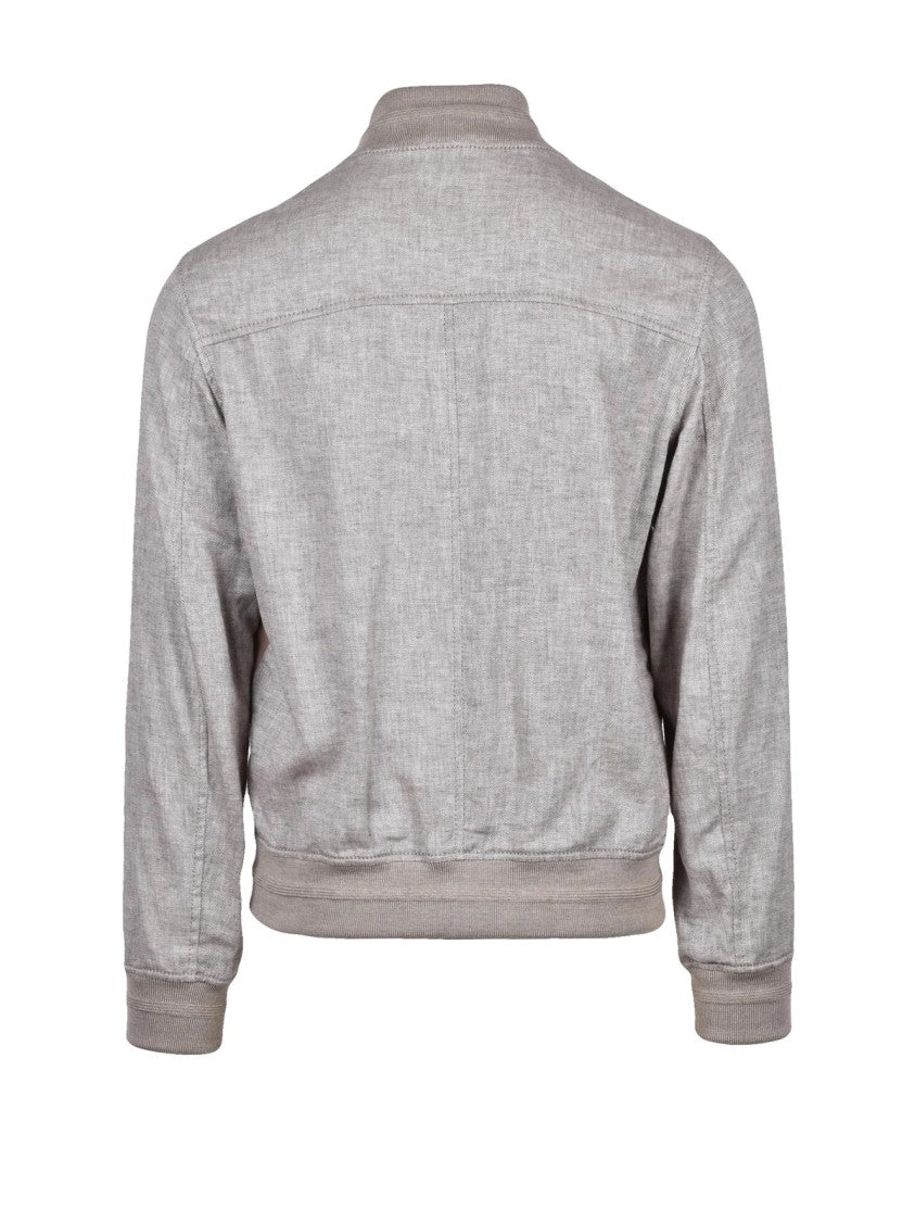 The Jack Leathers Beige Tribeca Unlined Suede Leather Jacket