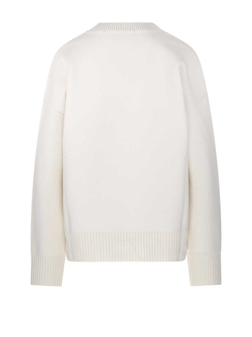 Ami Felted Merino Adc Round Neck Sweater