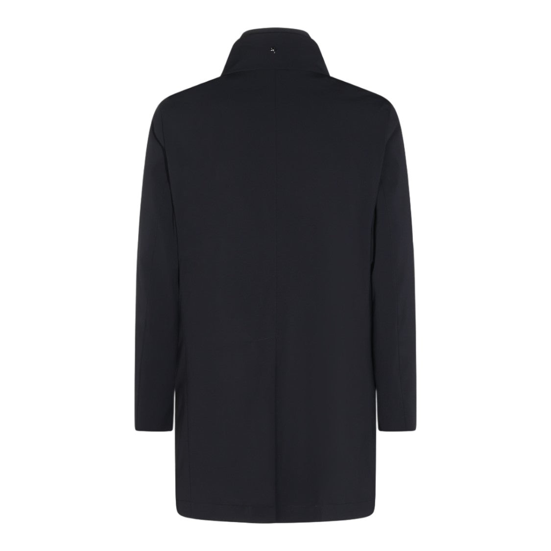 Montecore Black Concealed Zip Double-Breasted Down Coat