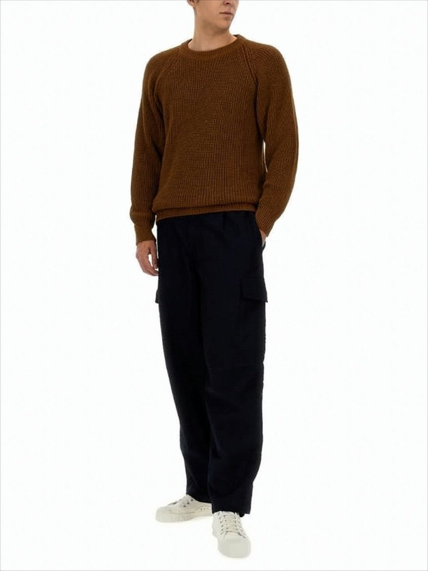 Howlin Chunky Knit Sweater With Ribbed Texture And Puffed Sleeves