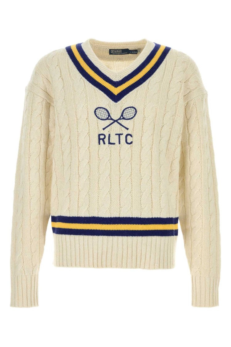 Polo Ralph Lauren Ivory Cotton Blend Sweater
