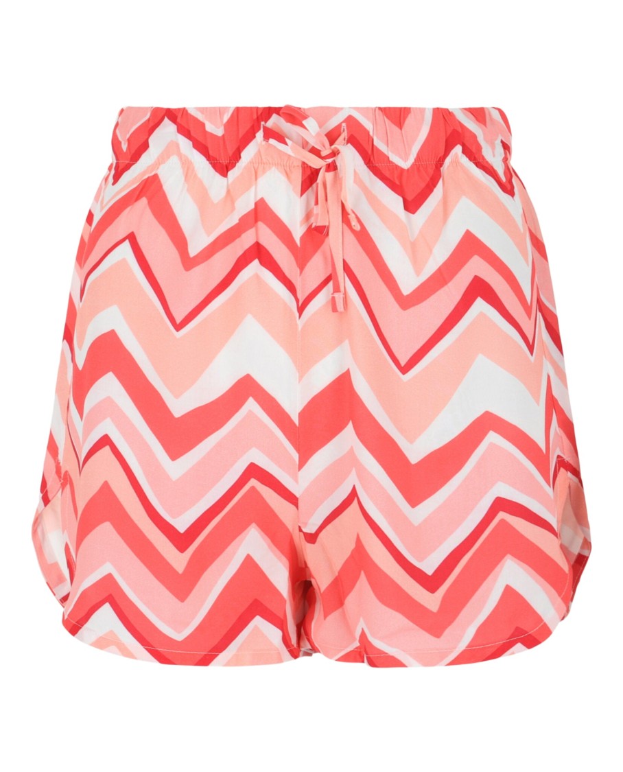 M Missoni High-Rise Striped Dolphin Hem Shorts With Drawstring Detail
