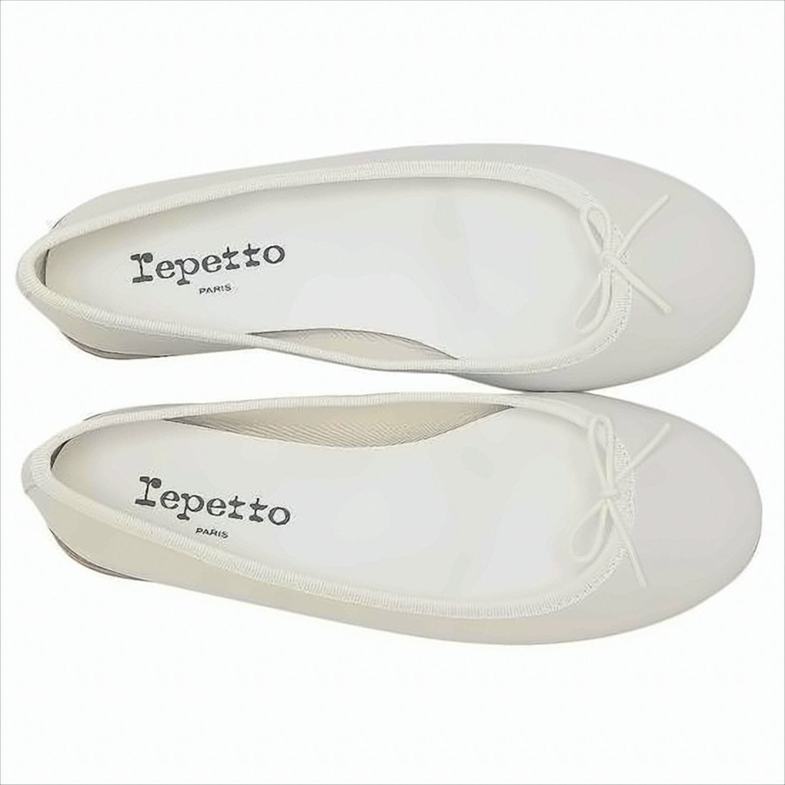Repetto Smooth Leather Flats With Delicate Bow Detail