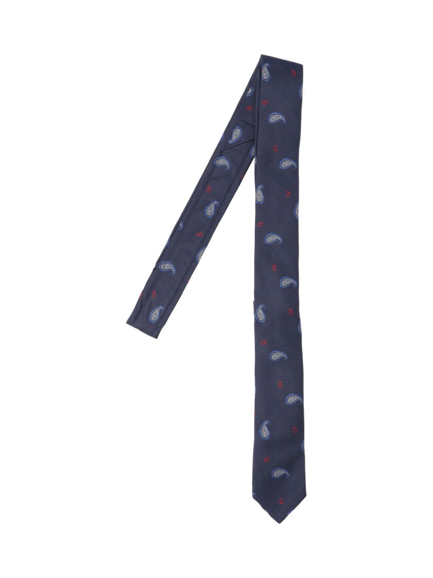 Thom Browne "Paisley" Tie – Blue