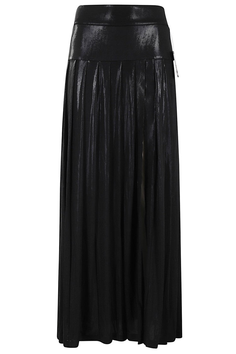 Norma Kamali Pleated Long Skirt With Slit