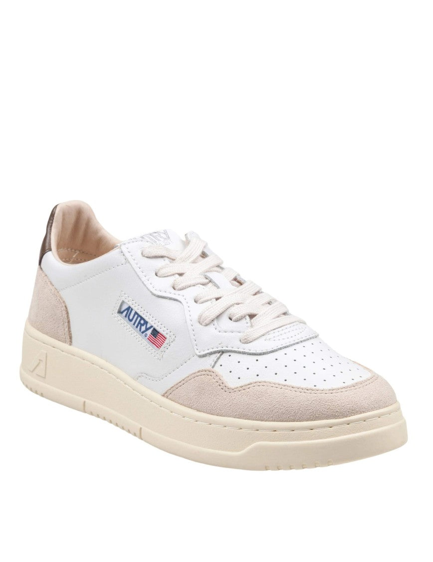 Autry Medalist Low Leather And Suede Sneakers