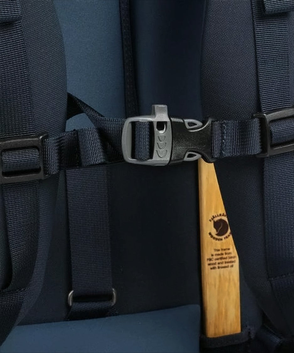 Fjallraven Kanken Structured Blue Backpack With Multiple Compartments