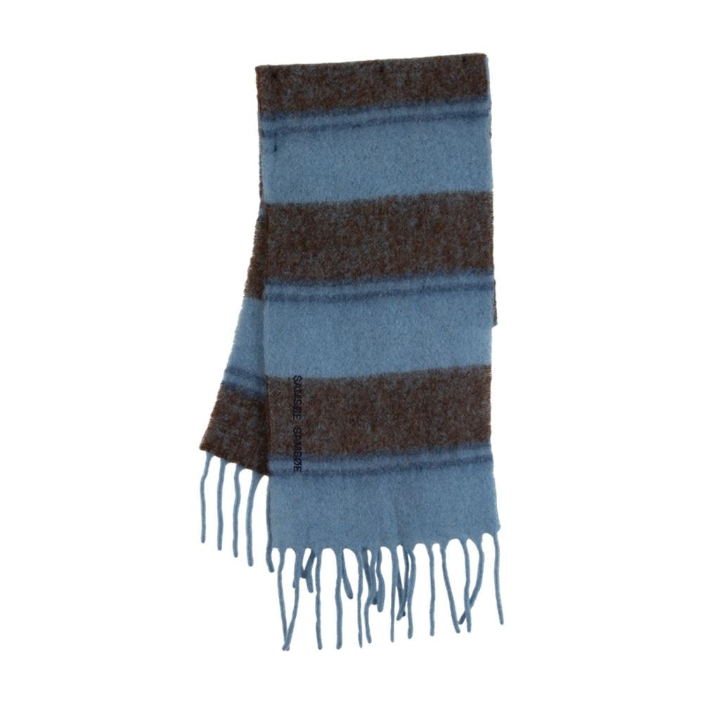 Samsoe Samsoe Alex Scarf - Wool - Blue