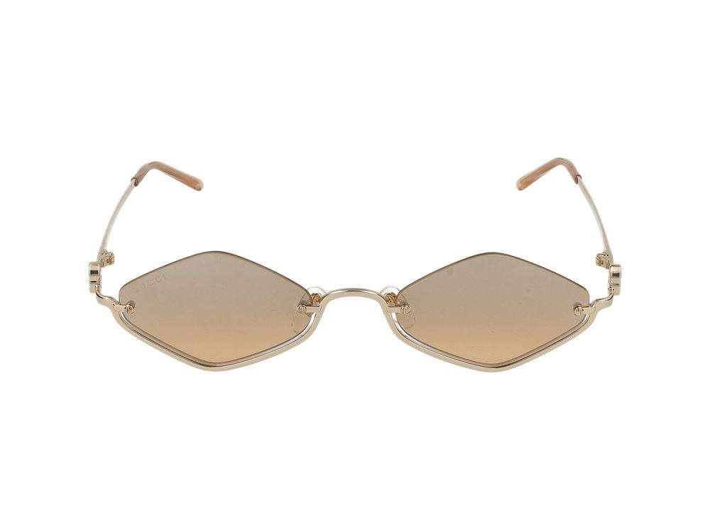 Gucci Sunglasses Gg1604s 003 Gold Gold Orange 53/22/135