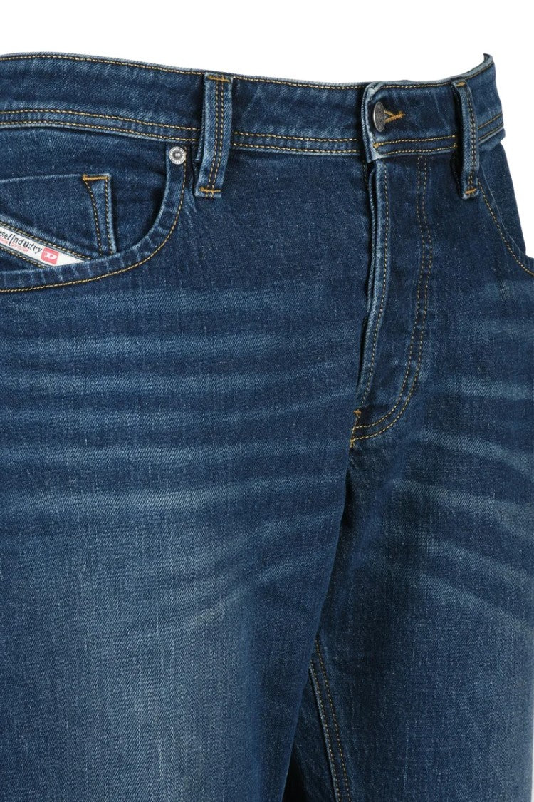 Diesel Blue 1985 Larkee Straight Cotton Elastane Jeans