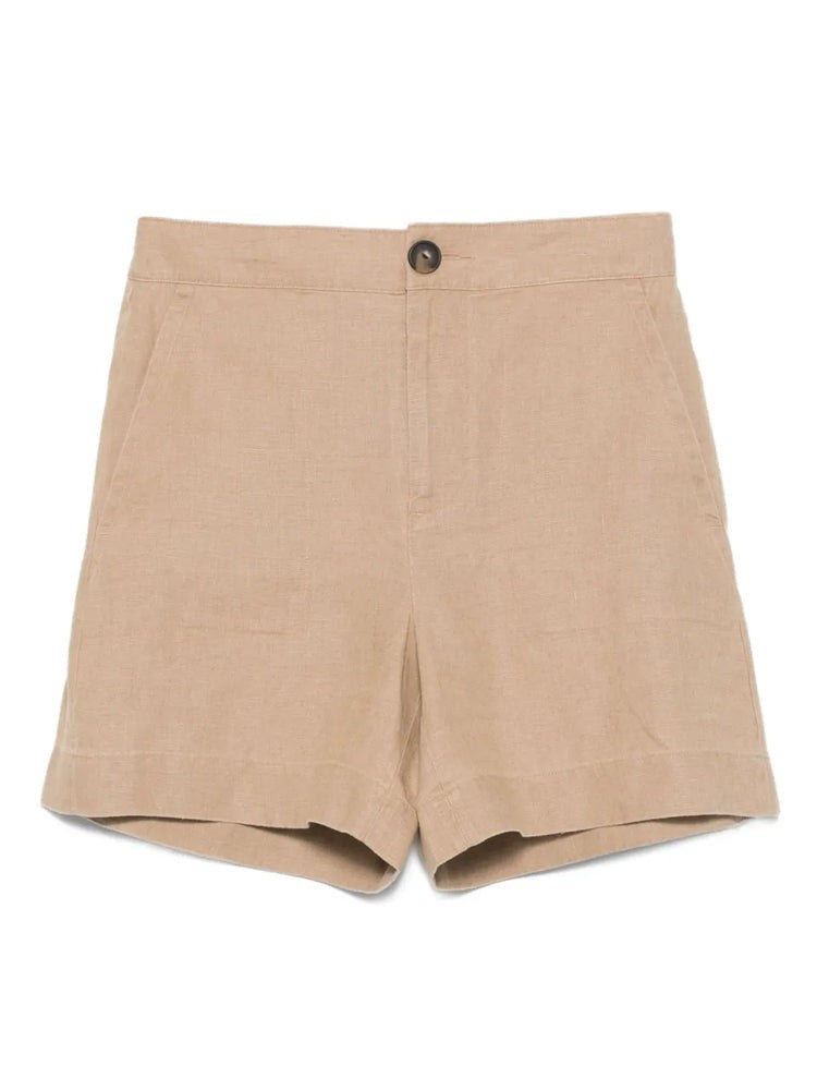 Vince Tailored Mid-Rise Hemp Shorts