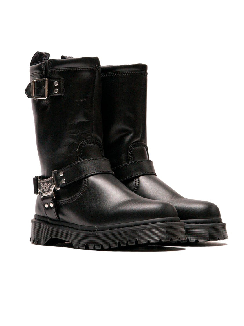 Dr. Martens Anistone Hi Black Biker Boots