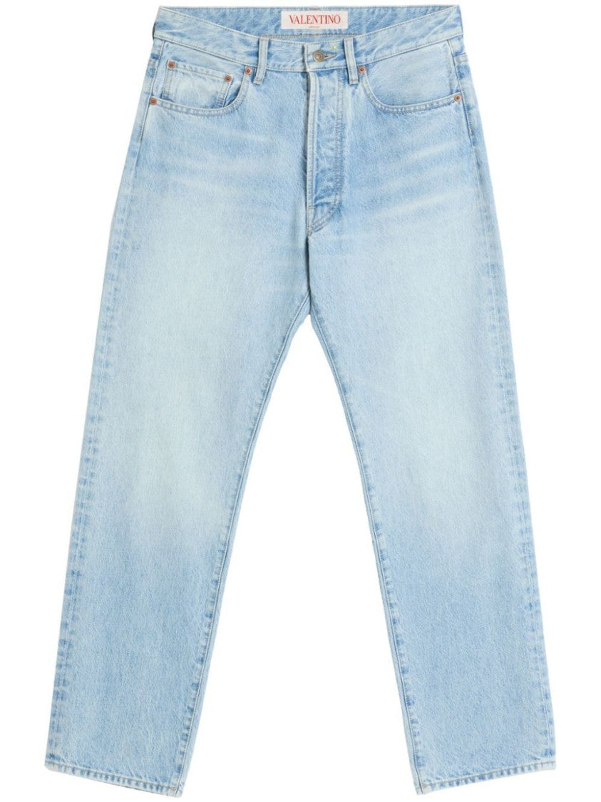 Valentino Relaxed Fit Straight Leg Denim